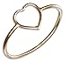 12 Karat Gold Filled Open Heart Wire Ring