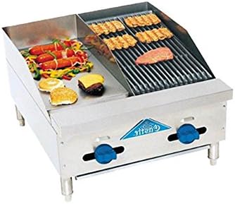 FHP24-12-1LB Gas Lava Char Broiler & Griddle Combo Unit
