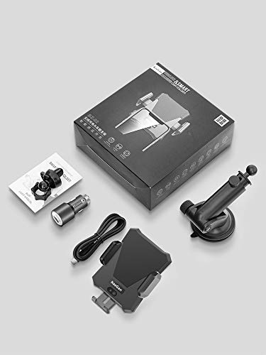 image for KeeGan Car Phone Mount 10w Fast Wireless Charger, Infrared Cell Phone 