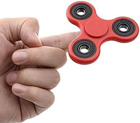 New 2017 Red Spintastic Hybrid Ceramic Fidget Spinner Toy for Anxiety ADD ADHD (Red with Black Bearings) Includes Fast