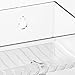 mDesign Mail Shelf, Letter Holder, Key Rack Organizer for Entryway, Kitchen - Wall Mount, Clear