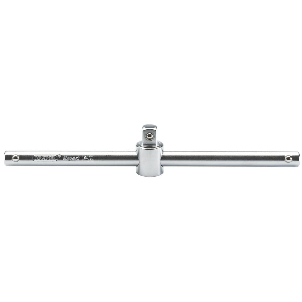 Draper 16790 1/2-Inch Square Drive Micro Satin Chrome Sliding Tee Bar, Blue — image 1