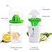 Spiralizer Vegetable Slicer: 2 in 1 Bundle Handheld Spiral Slicer + Manual Citrus Juicer: Orange Lemon Squeezer and Veggie Zucchini Spaghetti Pasta Noodle Maker; Vegetable Peeler and Cleaning Brush