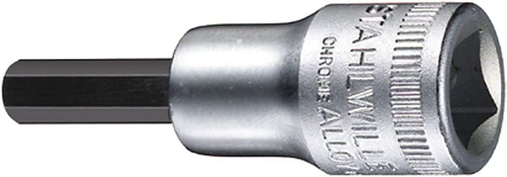 Stahlwille 02450008 49A High Performance Steel Socket, 3/8 inch Drive, 1/8 inch Size, 52 mm Length, Pack of 5