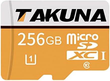 TAKUNA 256GB Micro SD SDXC Card High Speed Memory Card With SD Card Adapter