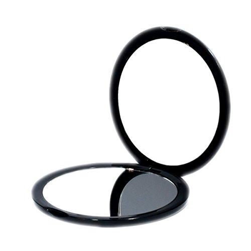 Makeup pocket mirror with 10x magnification glass plus plain mirr…