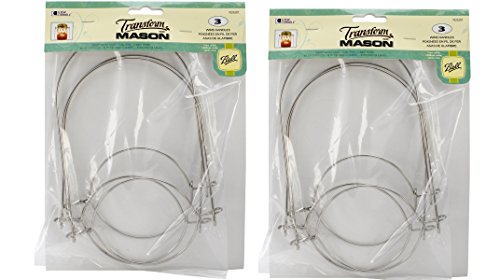 Loew-Cornell Mason Ball Jar Wire Handles (Handle-Ease), 2 - 3-Packs (Total 6)