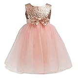 Merry Day Flower Girl Dress for Wedding Birthday Party Pageant,Fluffy Tulle with Sequin,Soft Lining No Itch,0-10T