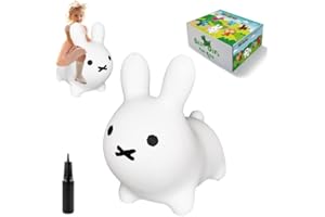HotMax Bouncy Horse, Inflatable Bouncing Animals Hopper for Toddlers or Kids, Ride on Rubber Jumping Toys for Boy or Girl Birthday Gift(Rabbit)