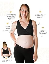 Sostén Kindred Bravely de tela de felpa para maternidad amamantar, para dormir durante el período de lactancia