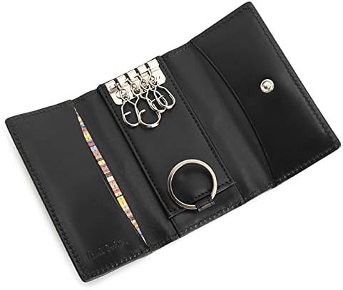 Amazon ポールスミス キーケース リング付き 黒 ブラック Paul Smith Psy902 10 メンズ 紳士 キーホルダー チェーン