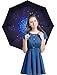 Fidus Upgraded Mini Travel Sun&Rain Windproof Umbrella - Lightweight Folding Compact Portable Parasol Outdoor Umbrellas for Men Women Kids-Starry Sky