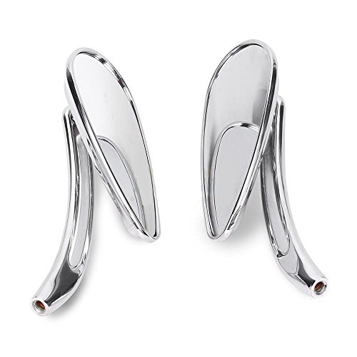 image for Saihisday 8mm / 10mm Motorcycle Rearview Side Mirror for Harley Davids