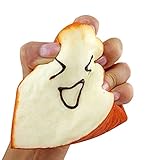 Vipe Slow Rising Squishy Slice Toast Stress Relief Squeezing Ball Hand Wrist Toy Random Expression