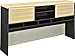 Ameriwood Home Pursuit L-Shaped Desk with Hutch Bundle, Natural
