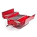 SUCK UK Portable BBQ Tool Box with Carry Handles-Perfect for Camping, Picnics and Alfresco Dining, 8.66 x 15.94 x 7.87 in, Red