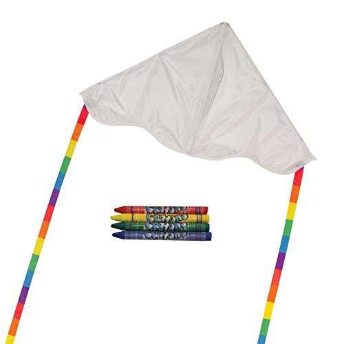 In the Breeze Coloring Delta 30 Inch Kite - 50 Piece Party Pack - Single Line Kite - Includes Crayon In the Breeze Coloring Delta 30 Inch Kite - 50 Piece Party Pack - Single Line Kite - Includes Crayon