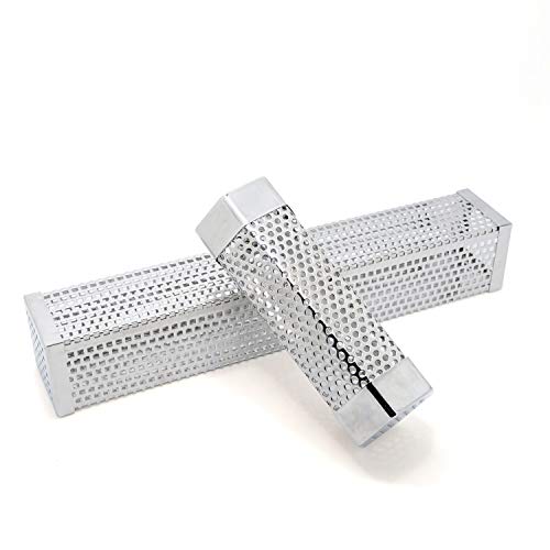 theBlueStone 2-Pack Combo (12" + 6") Pellet Smoker Tube 304 Stainless Steel - Fit for Any Grill or Smokers - Hot or Cold Smoking for Meat, Beef, Chicken, Turkey, Pork, Fish, Veggies and Cheese