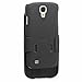 Aduro Galaxy S4 Case, Combo Shell & Holster Case Super Slim Shell Case W/Built-In Kickstand + Swivel Belt Clip Holster for Samsung Galaxy S4
