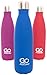 GO Active 16oz Travel Coffee Mug and Insulated Water Bottle. This All-In-One Stainless Steel Thermos has Swell Insulation perfect for Sports, Fitness, Camping, Traveling and Commuting (Cool Blue)