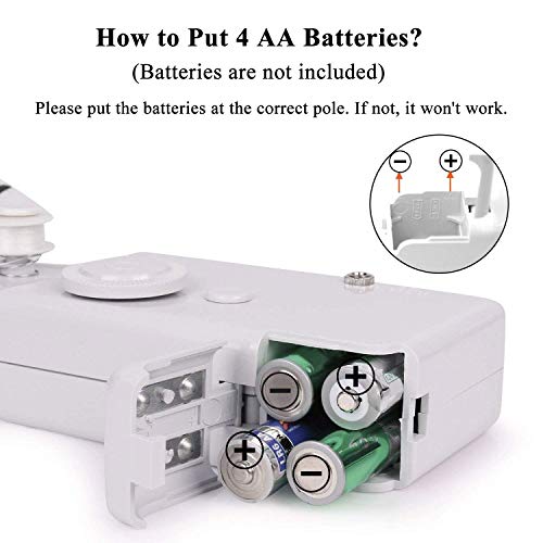Awekris Sewing Machine Handheld Mini Quick Stitch Manual Sewing Machine Portable, Electronic Handy Sewing Machine Home Travel Kids