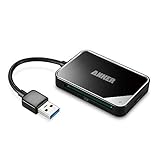 Anker AK-848061074659 4-Port USB 3.0 Portable Card Reader for SDXC, SDHC, SD, CF, High-Speed CF (Udma), MS, Micro SDXC, Micro SDHC and Micro SD Cards