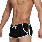 Mens Swimwear Sexy Sport Shorts Tie Rope Swim Trunks