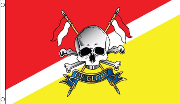 Flagtex Royal Lancers Flag 8ft x 5ft Extra Large Flag 240cm x 150cm | Premium Woven Polyester with Brass Eyelets | Indoor Outdoor Garden Decoration Wall Hanging Display