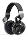 Bluedio T2s Bluetooth Headphones On Ear with Mic, 57mm Driver Rotary Folding Wireless Headset, Wired and Wireless headphones for Cell Phone/ TV/ PC, 40 Hours Play Time (Black)