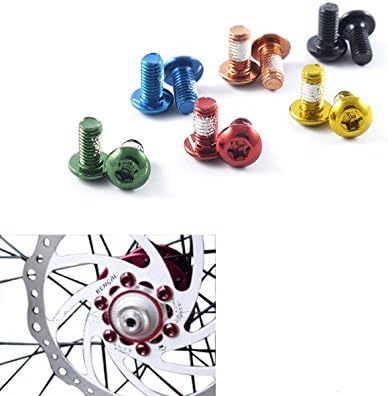 M5x10mm Bike Bicycle disc Brakes Rotor Screw Bolts Nuts Torx T25 Head 12 Pcs/Bottle