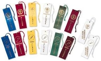 Athletic Award Ribbon - 2nd Place Red (PAC)