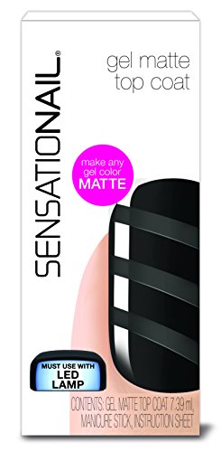 SensatioNail .25floz Gel Matte Top Coat 73010 Clear