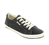Taos Women's Star Charcoal Washed Canvas Sneaker 8 B (M) US