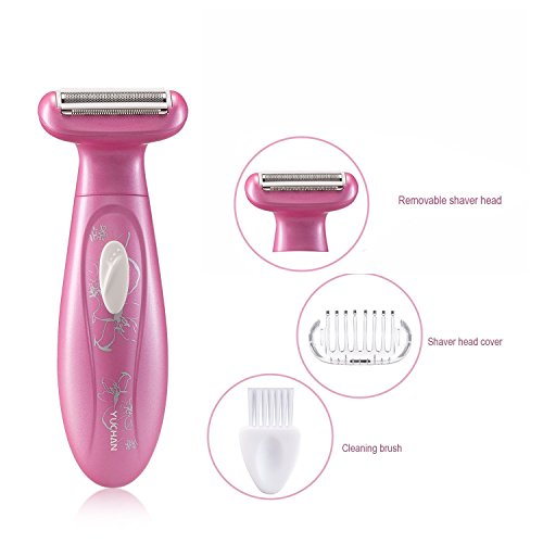 Women Shaver, [Newest Design] Cordless 3-Blades Electric Shaver/Trimmer/Razor Hair Removal for Women Removing Hair from Face, Leg, Armpit, Bikini Using Smooth Glide Technology(2pcs Batteries Included) - Thumbnail 2