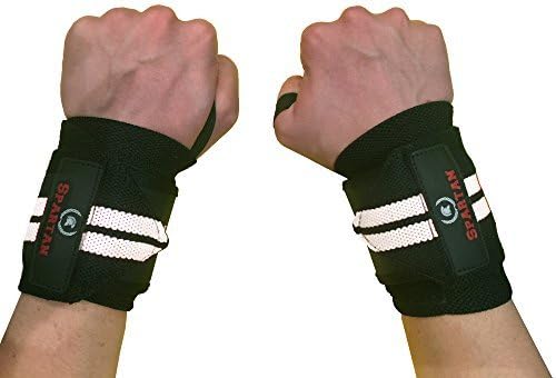 Spartan Fitness Quoted Wrist Wraps, Great for Weight Lifting Crossfit and other gym activity 1 Year Warranty