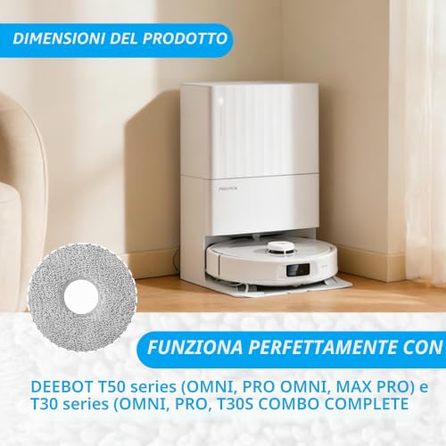 Dreame L10s Ultra Gen 2 Cloths for Dreame L10s Ultra/L20 Ultra/L10s Pro Ultra Heat, Robot Vacuum Cleaner Accessories, Reusable and Washable