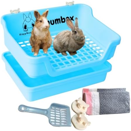 HoppScotch.bun Bumbox Rabbit Large Litter Box w/Plastic Grid Safe for ...