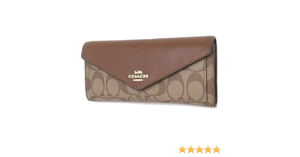 coach black envelope wallet