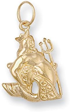 Aquarius Zodiac 9ct Gold Pendant