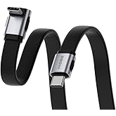 Hagibis USB4 Cable, 80Gbps Data Transfer, 240W Fast Charging USB-C Cable, 8K@60Hz USB 4 V2.0 Short Cable for iPhone 17 16 15 Pro Max, iPad Pro, Thunderbolt 5/4 (Middle 90 Degree, 1.6FT)