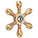 Fidget Spinner 6 Sides, Magicfly Detachable Spinner with Steel Ball, Mini Bowling Playing, Luxury Premium Bearing Metallic Spinner, High Speed Spins 4 Minutes+ (Metal Gold)
