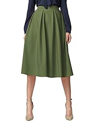 Urban CoCo A line falda plisada Midi con bolsillos, para dama