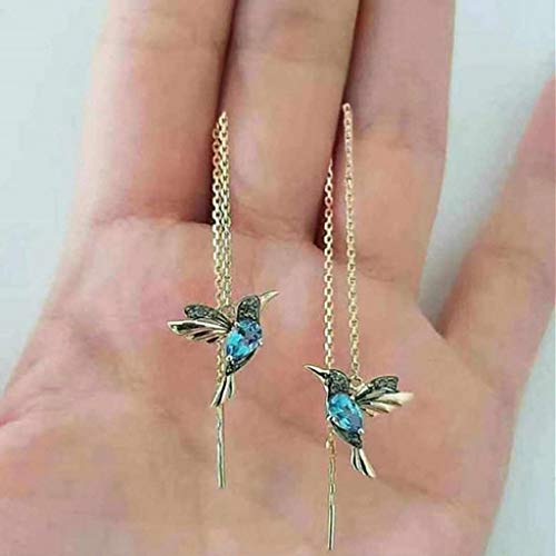 ZTY66 Hummingbird Rhinestone Stud Earrings, Ladies Elegant Simple Jewelry Earrings Long Earrings, Fashion Jewelry Drop Hook Earrings Long Pendant Dangle Jewelry for Women