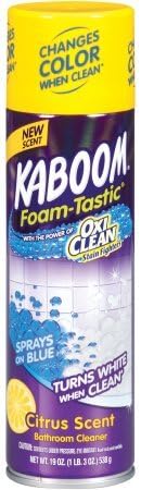 New Scent Kaboom Foam-Tastic Citrus Scent Bathroom Cleaner, 19 oz