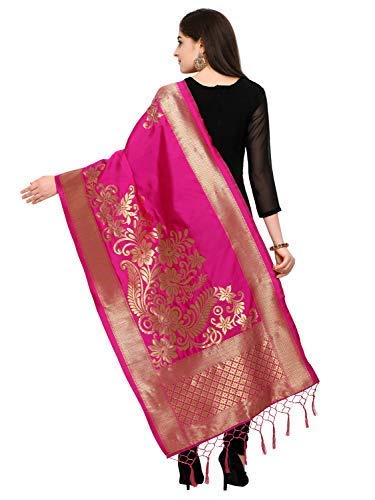blissta women's silk dupatta