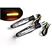Yehard 4pcs Motorcycle 12LED Turn Signals,12V Universal Amber Blinkers Lights for any Harley Honda Yamaha Suzuki Kawasaki Custom Bike Cruiser Choppers(Waterproof, Anti-break)