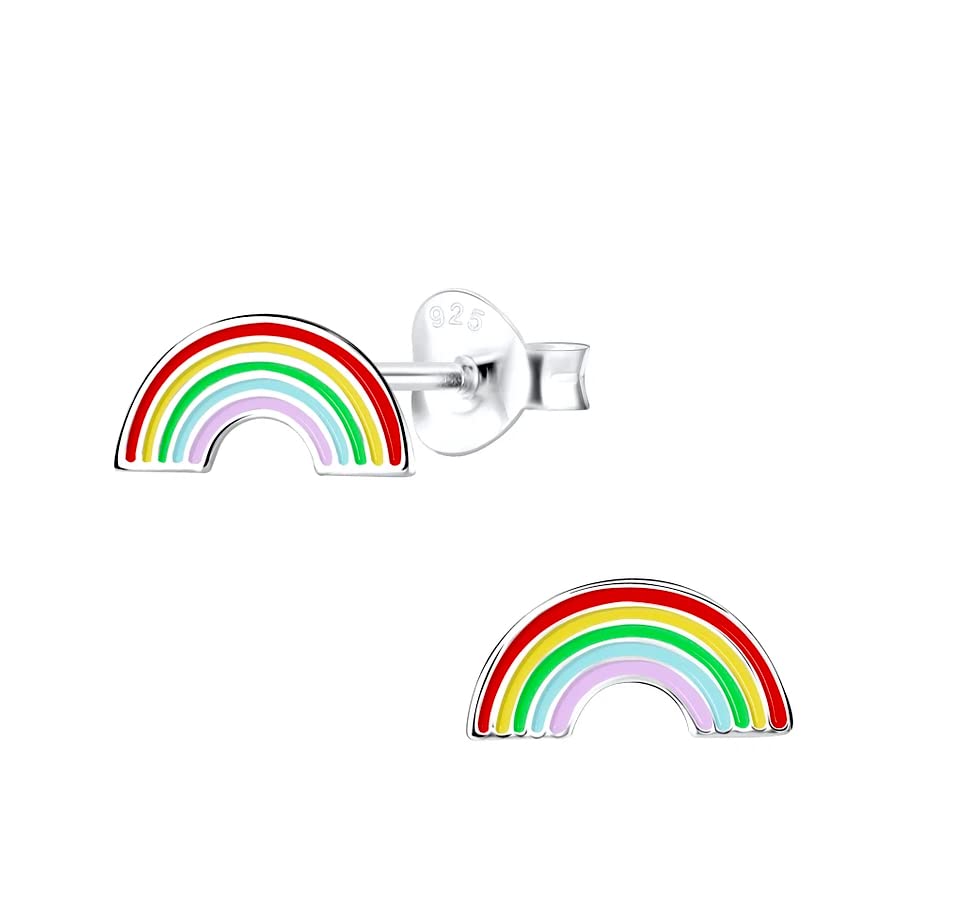 Rainbow Pride Earrings - 925 Sterling Silver
