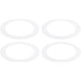 PATIKIL Goof Ringe Für Einbaustrahler – 4 Stück, Schwarz – Abdeckringe Für Deckenlampen & Downlights