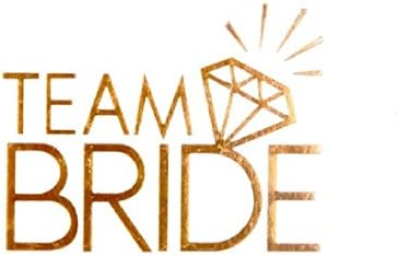 1pc Team Bride Gold Temporary Tattoo Sticker Hen Party Bridal