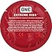 ONE Extreme Ribs with Silver Lunamax Pocket Case, Premium Ribbed-Studded Latex Condoms-24 Count